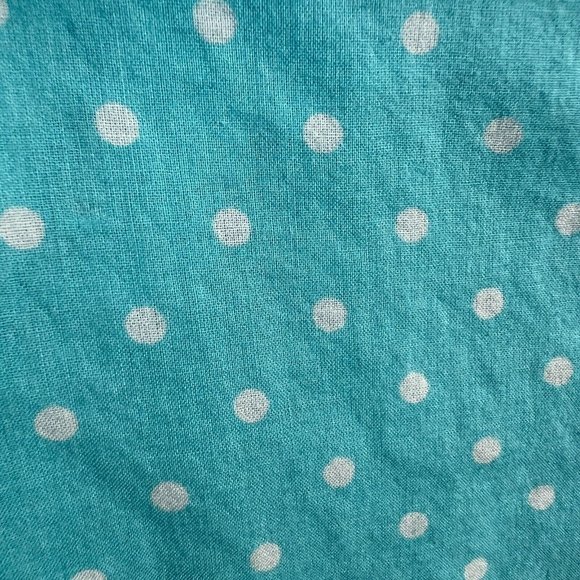 LRL Ralph Lauren Button Up Shirt 1X Blue Polka Dot Long Sleeve Top Plus Womens - Picture 4 of 9